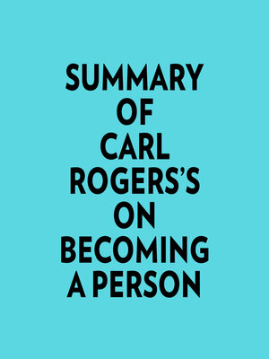 cover image of Summary of Carl Rogers's On Becoming a Person